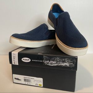 Dr. Scholls Madi Women's Knit Slip On Shoes Navy Blue Sz 8.5 Worn only few times